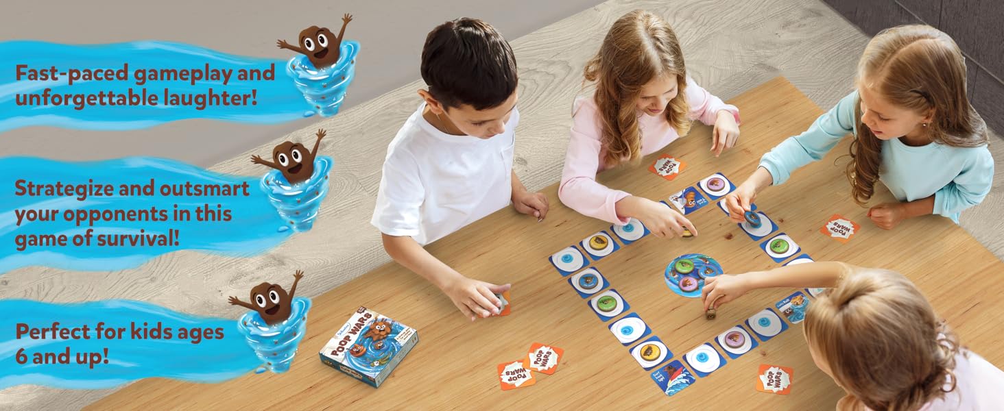 fast paced card game to outsmart your opponents perfect for kids aged 6 and up