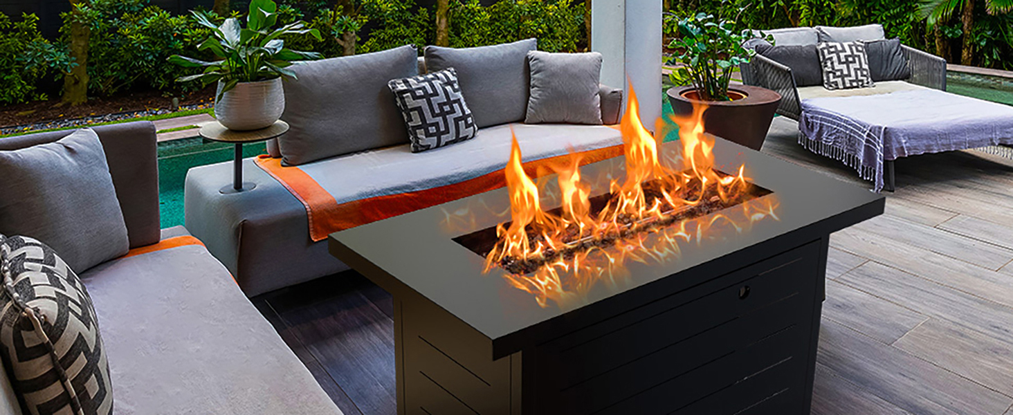 gas fire pit table