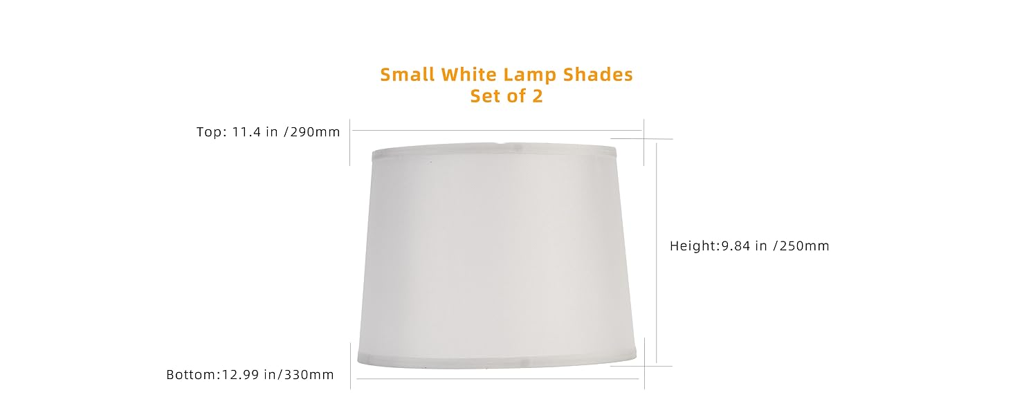 large white lamp shade