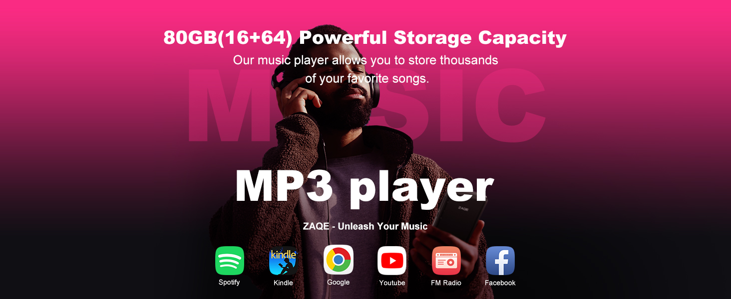 MP3 Player with Bluetooth and WiFi