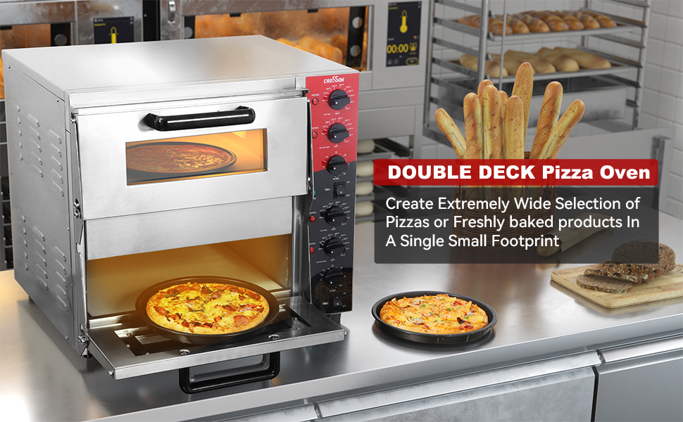 double deck pizza oven