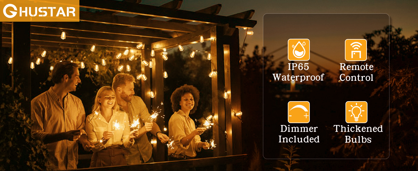 Solar Outdoor String Lights