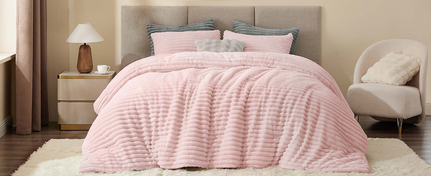 pink comforter set