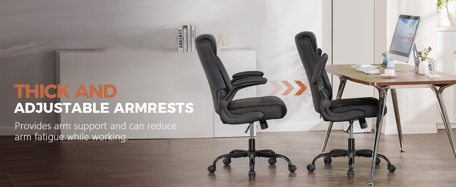 Thick and adjustable armrests