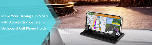 make your driving fun and safe with aonkey 2nd generation dashboard cell phone holder