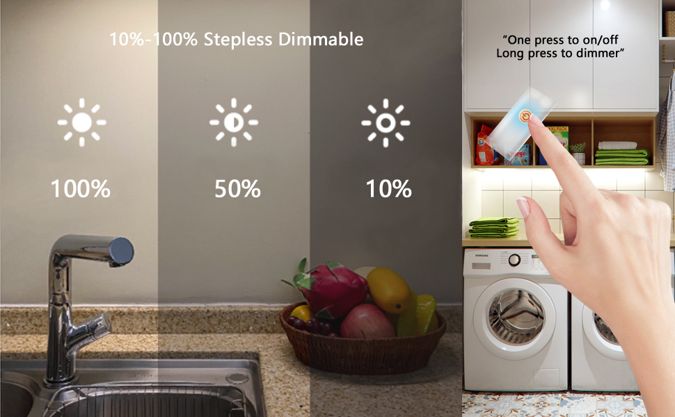 Dimmable cabinet light