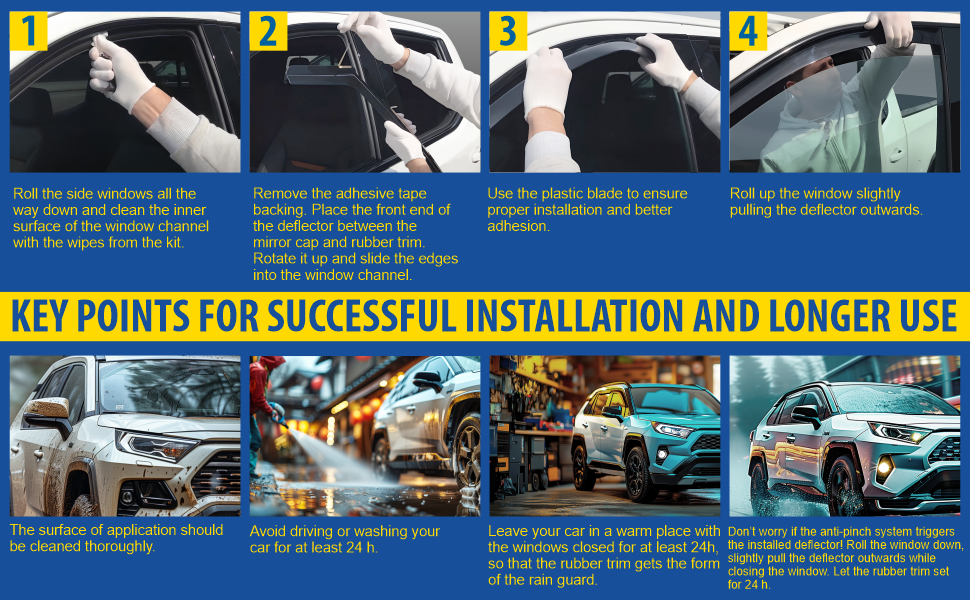 rain guards for side windows