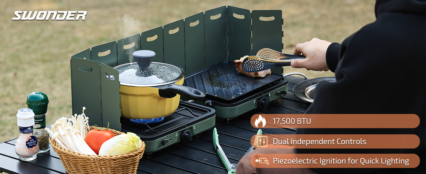 Swonder portable camping stove propane
