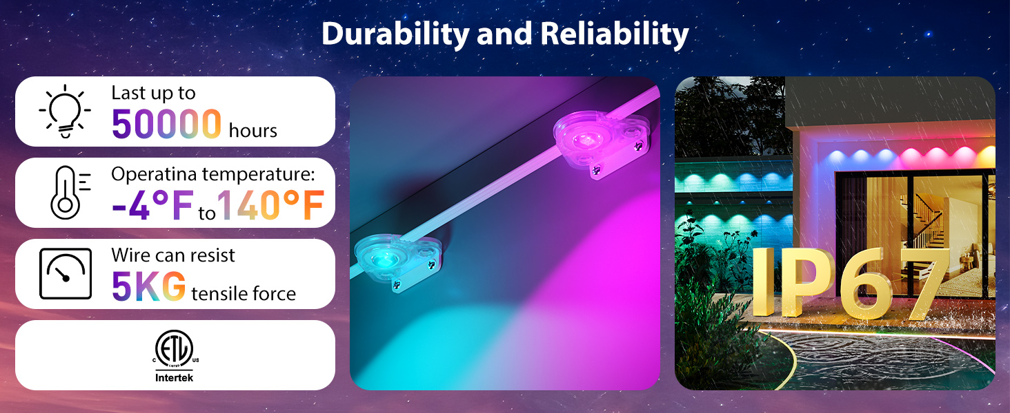 permanent outdoor lights