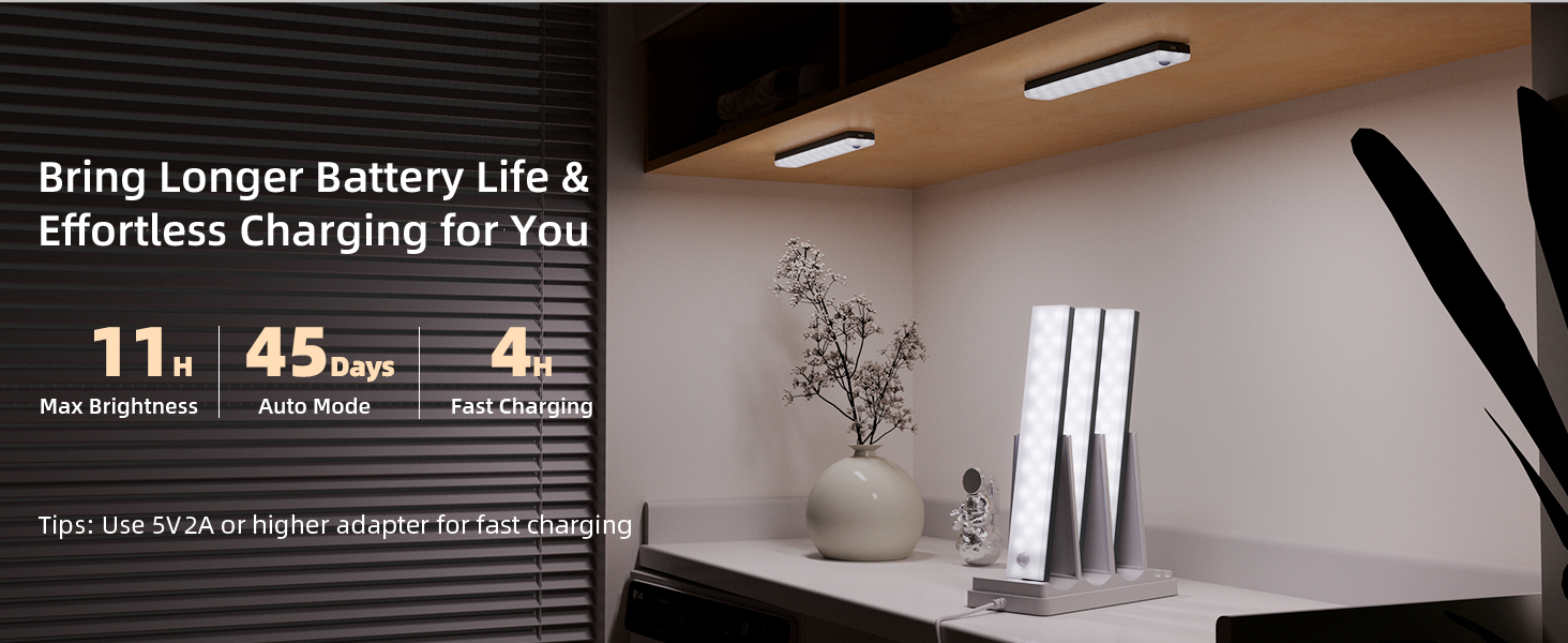 rechargeable under cabinet lighting
