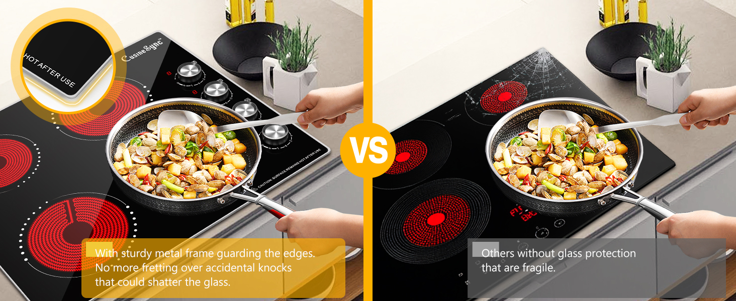 With sturdy metal frame guarding the edges