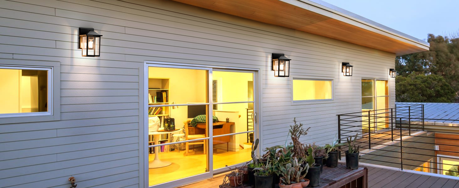  Outdoor Wall Lantern, Exterior Waterproof Wall Sconce Light Fixtures