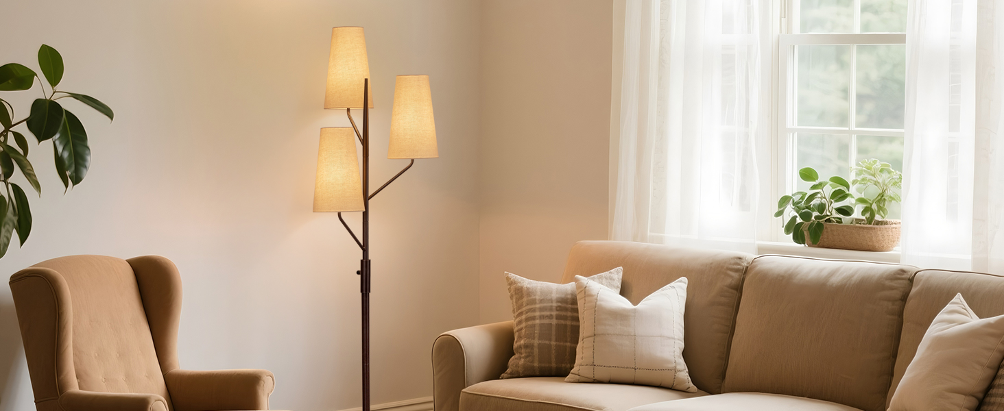 Farmhouse Floor Lamp for Living Room