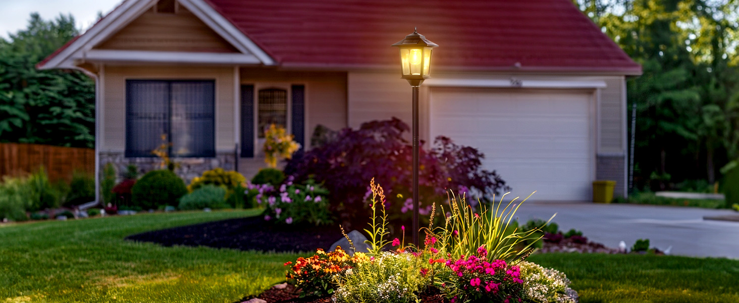 solar pole lights outdoor