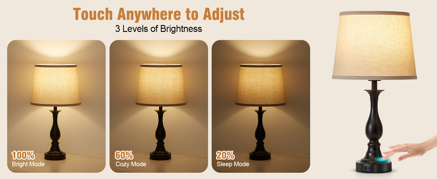 3 Levels of Brightness