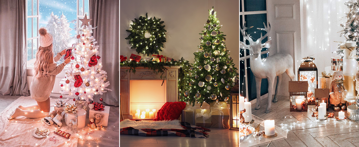white fairy lights