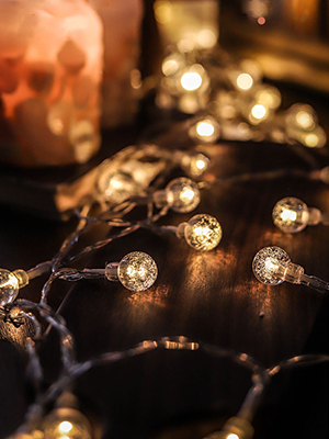 Globe string lights