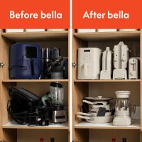 bella 4Qt Slim Air Fryer, Fits-anywhere™ Kitchenware, EverGood™ Ceramic Nonstick Coating, Adjustable Temperature, 6 Preset Cooking Options, 60 Min Auto Shutoff w Audible Tone, 3.3lb Capacity, Oatmilk - Image 7