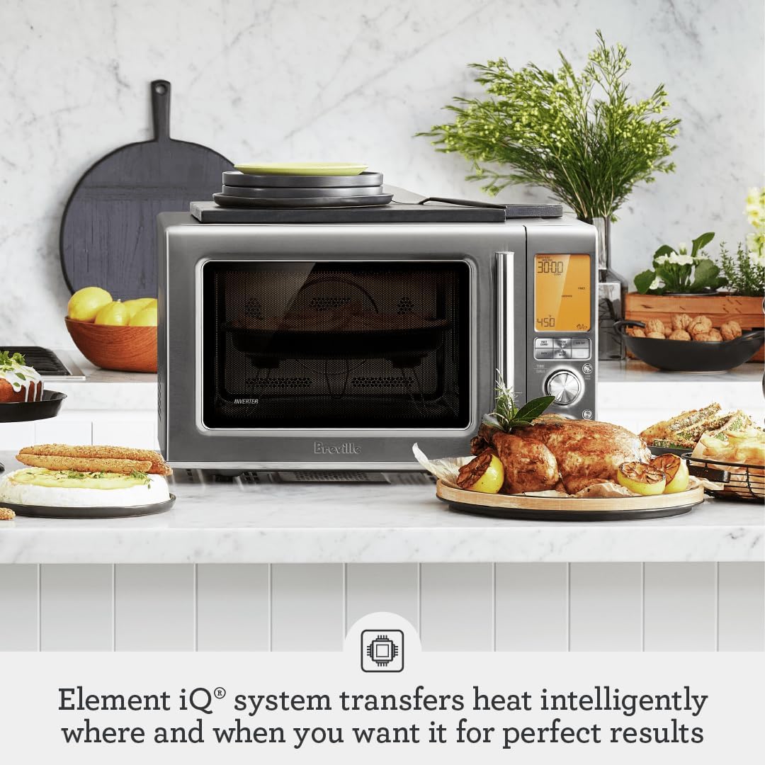 Breville BMO870BSS Combi Wave 3-in-1 Microwave, Air Fryer and Convection Oven, Brushed Stainless Steel - Image 2