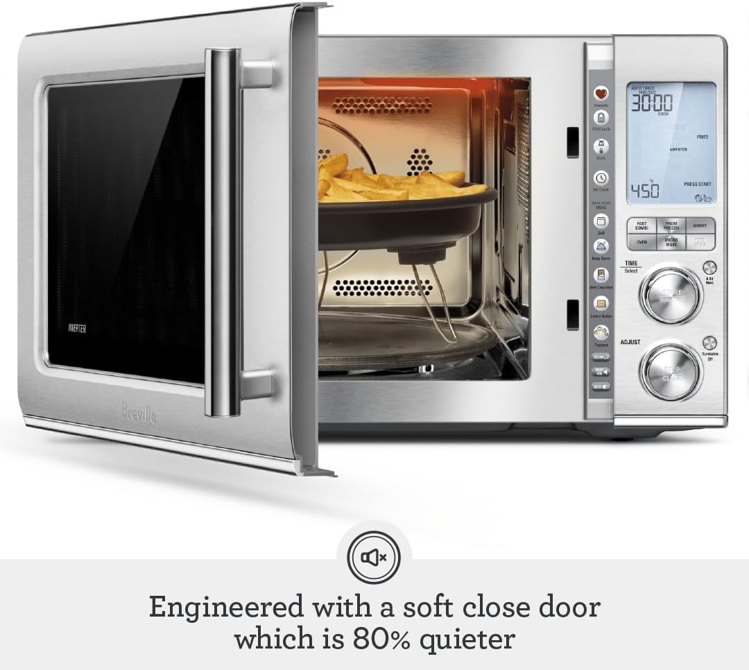 Breville BMO870BSS Combi Wave 3-in-1 Microwave, Air Fryer and Convection Oven, Brushed Stainless Steel - Image 5