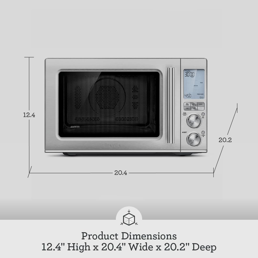 Breville BMO870BSS Combi Wave 3-in-1 Microwave, Air Fryer and Convection Oven, Brushed Stainless Steel - Image 6