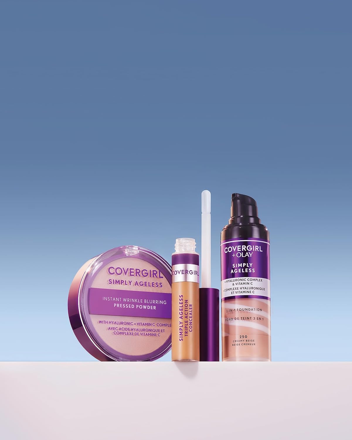 Covergirl Simply Ageless Instant Wrinkle Blurring Pressed Powder, Classic Ivory, 0.39 Oz - Image 4