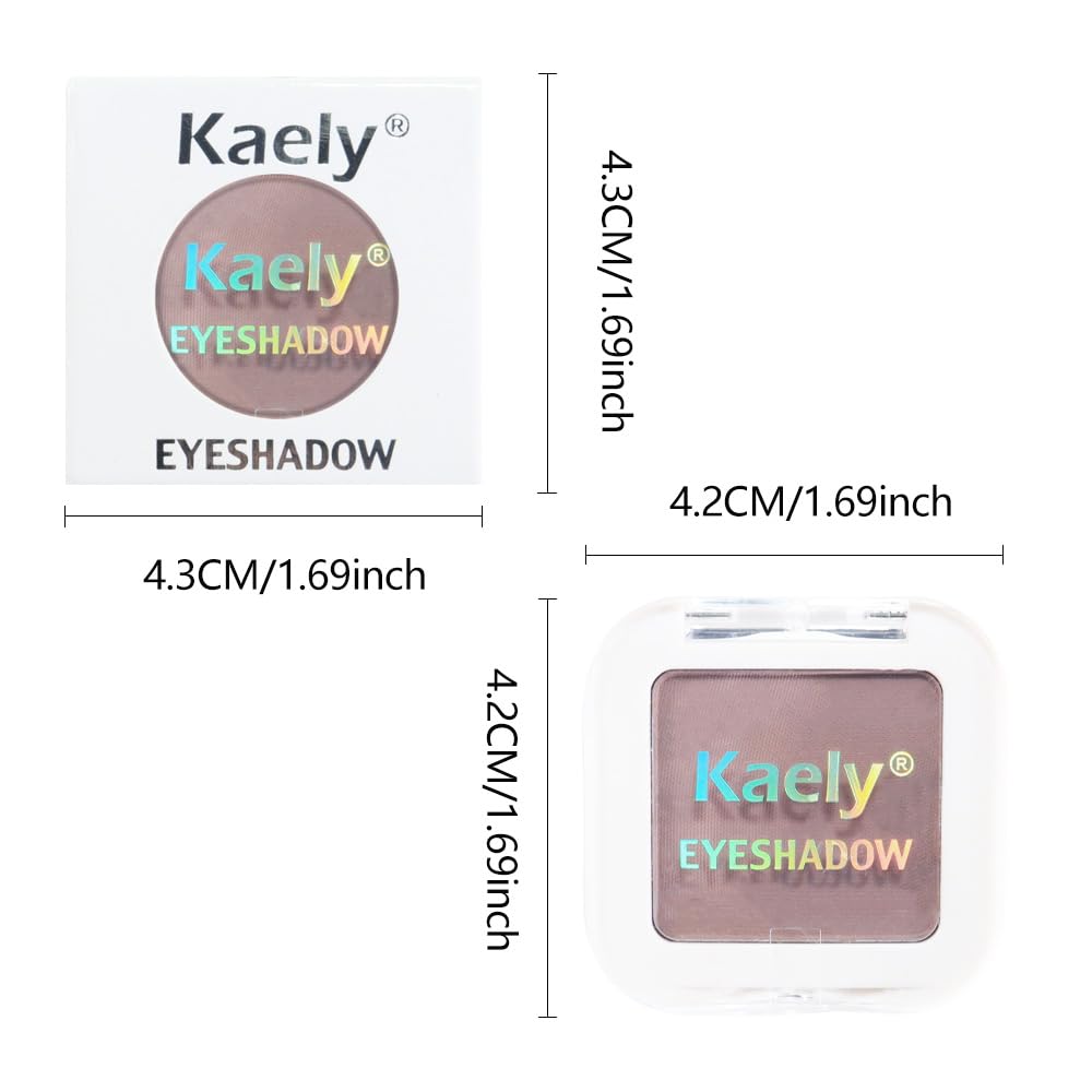 Kaely Taupe Single Eyeshadow Makeup, Blendable Neutral Powder Eye Shadow for Older Women, Lavender Plum Purple Mauve Matte Eyeshadow Palette for Green Eyes Pigmented Waterproof, sombras para ojos, 05 - Image 6