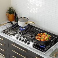 Empava 36-Inch Gas Stove Cooktop with 5 Italy SABAF Sealed Burner NG/LPG Convertible in Stainless Steel, 36 Inch - Image 2