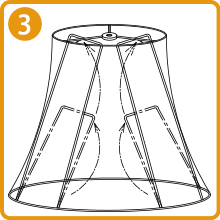 lampshade Installation schematic 3