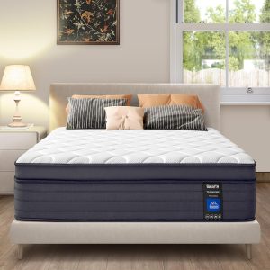 King Size Mattress - 12 Inch Hybrid King Size Mattress in a Box, Upgrade Strengthen, Gel Memory Foam King Matress with Motion Isolation, Strong Edge Support and Pocket Springs, Medium