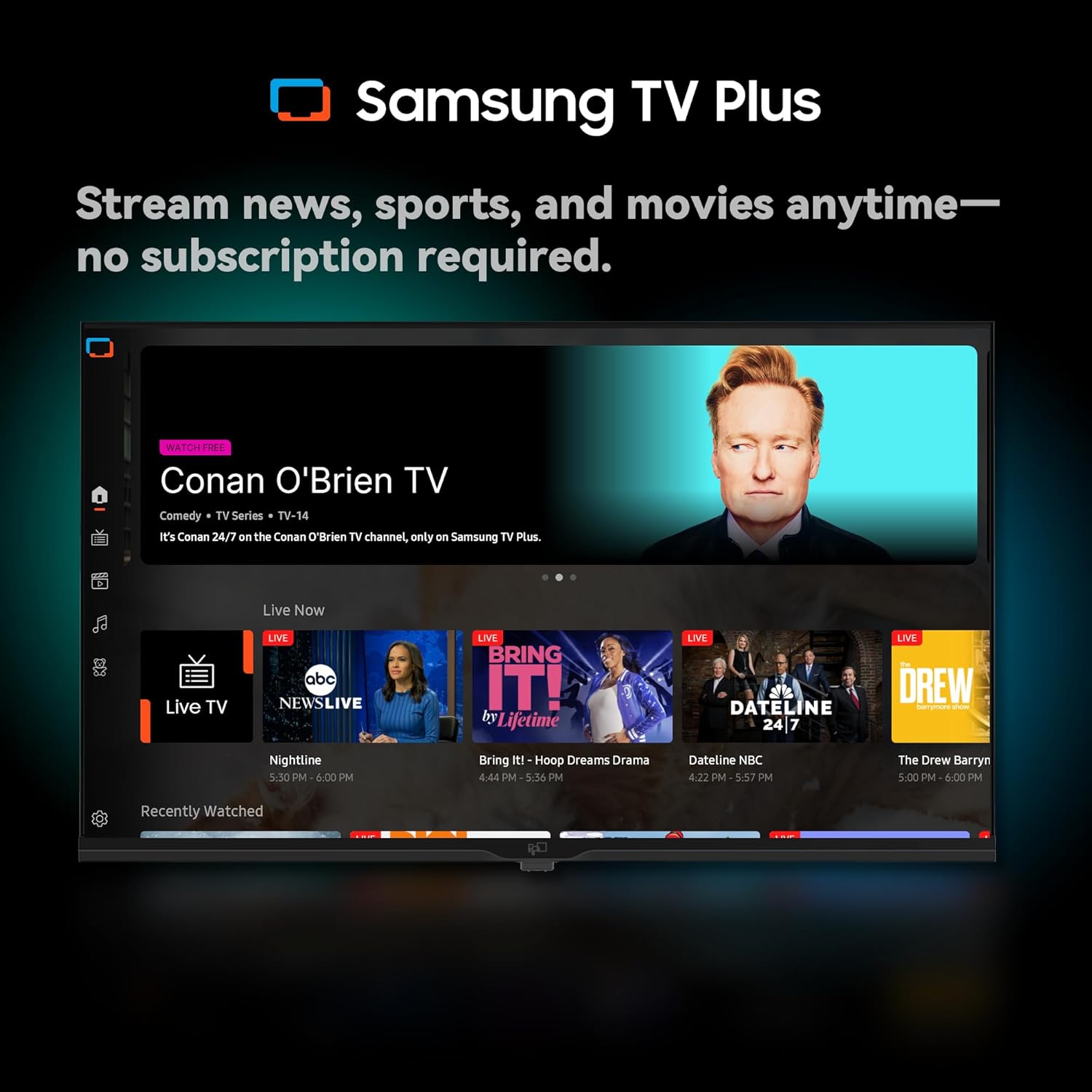 FPD 40 Inch Smart TV 1080p Full HD Powered by Tizen OS Compatible with Dolby Audio, HDR 10, HDMI, Voice Control, WiFi, Bluetooth, Built-in Google Cast, Flat Screen Television (AT40-P1, 2025) - Image 6