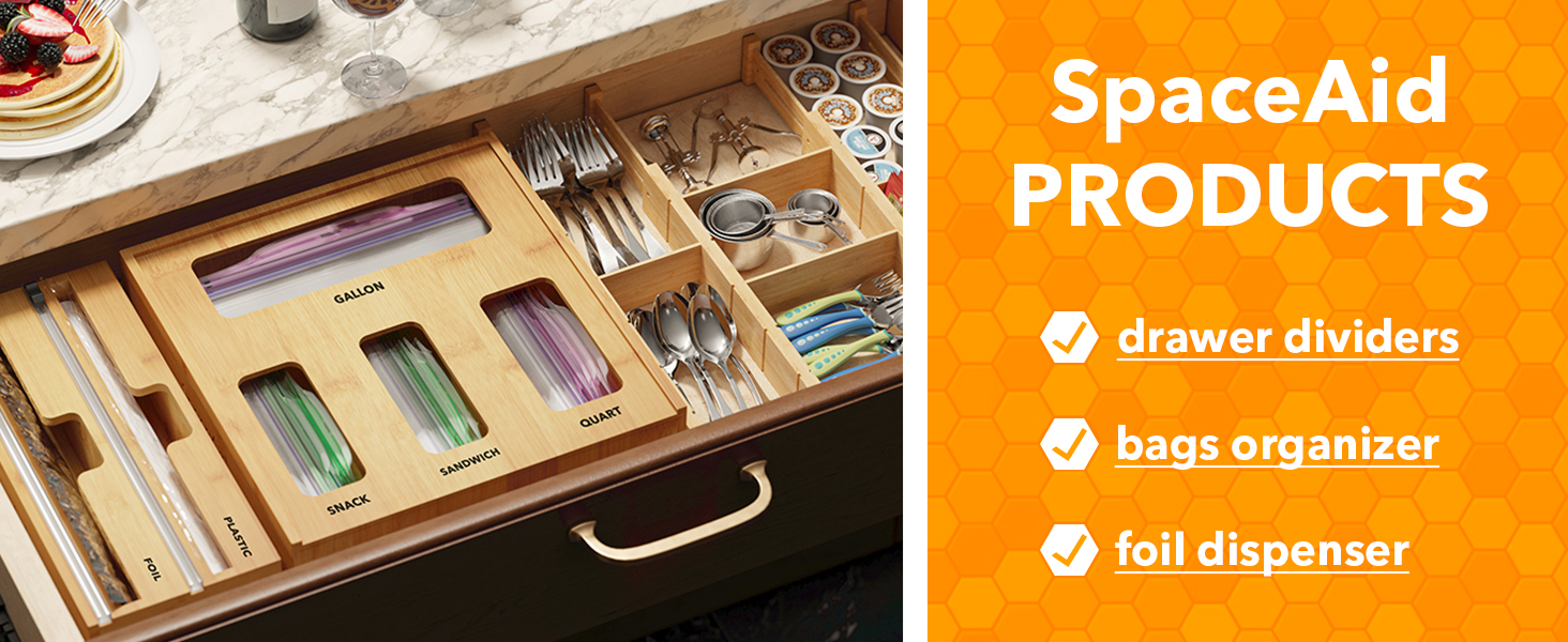 spaceaid drawer organizers