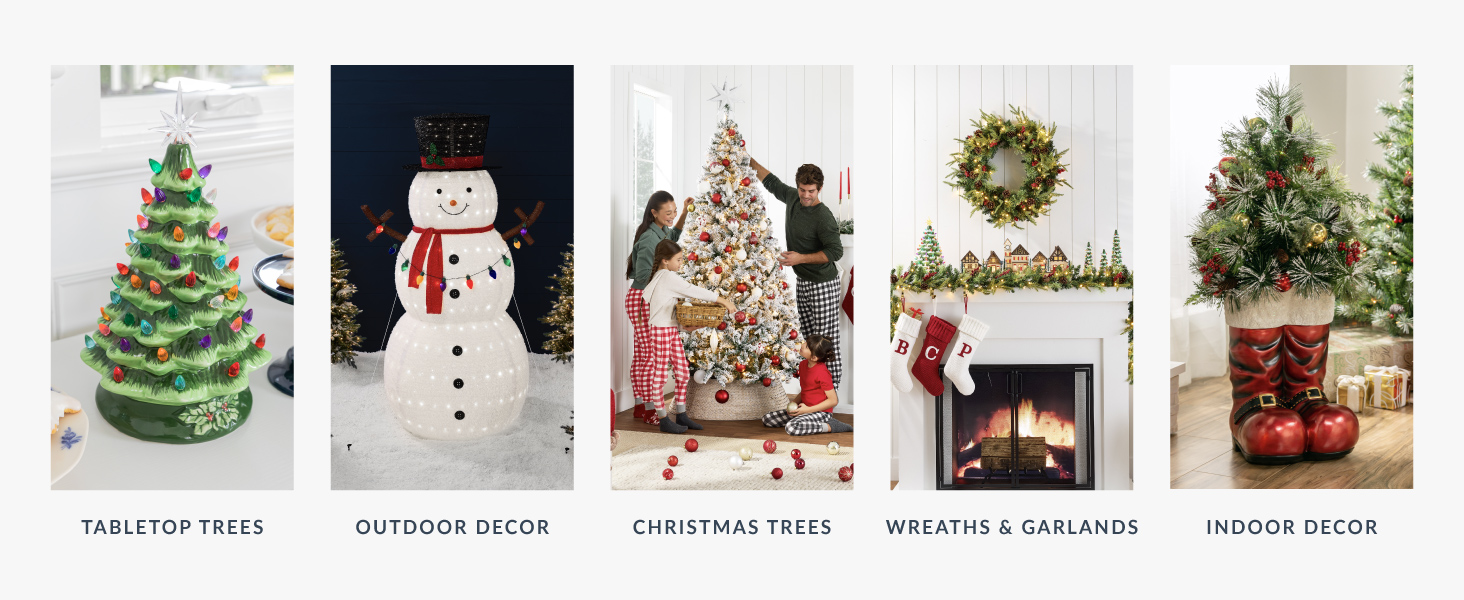 Seasonal Categories Tabletop Trees Outdoor Indoor Decor Wreaths Garlands Christmas Trees