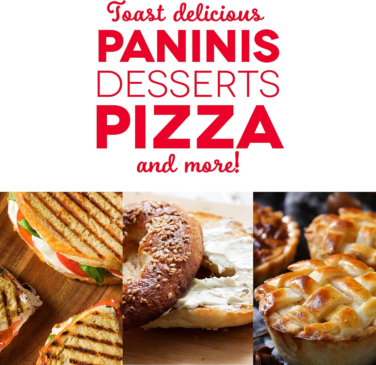 DASH Mini Toaster Oven Cooker for Bread, Bagels, Cookies, Pizza, Paninis & More with Baking Tray, Rack, Auto Shut Off Feature - Pink - Image 4