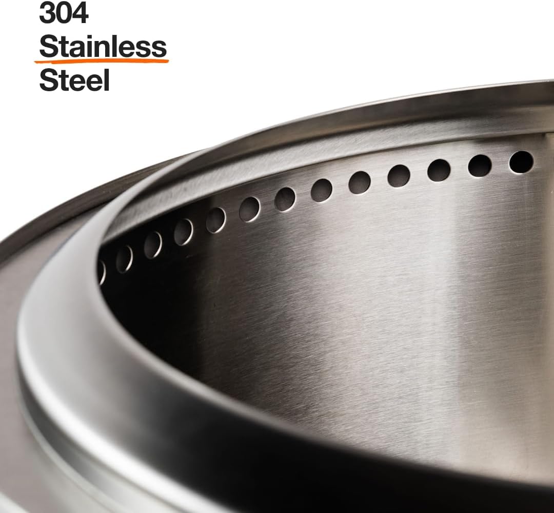 Solo Stove Yukon 27 Inch Smokeless Fire Pit with Removable Ash Pan - Wood Burning Portable Stainless Steel Outdoor Fireplace, Stainless Steel, Ideal for 6 or More People, 38 lbs - Image 4