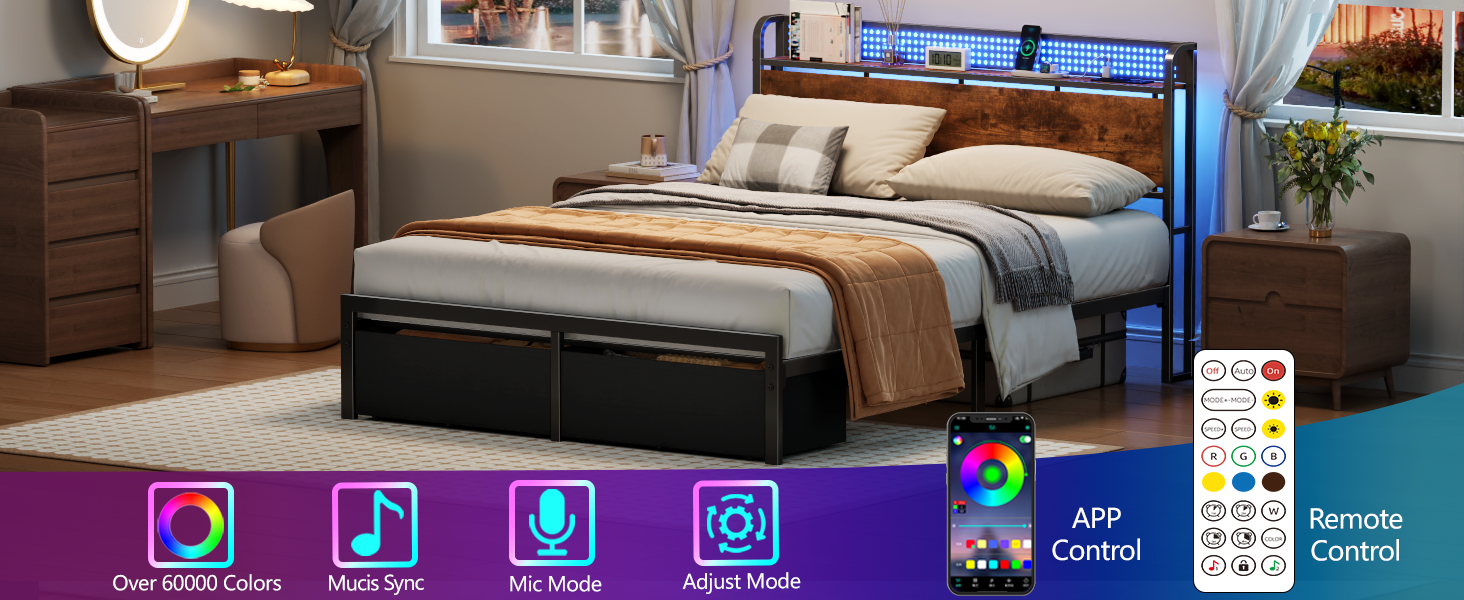 bed frame queen size