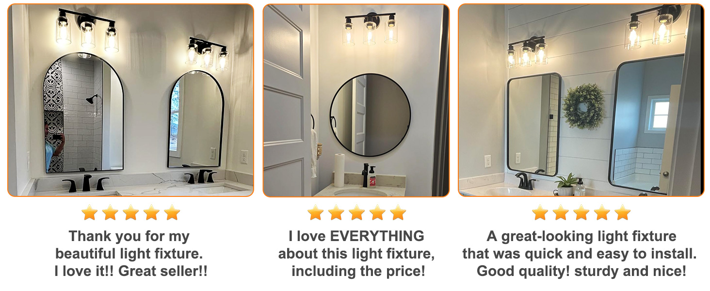 This vanity lighting is suitable for various locations such as bathroom mirrors,bedroom,living room