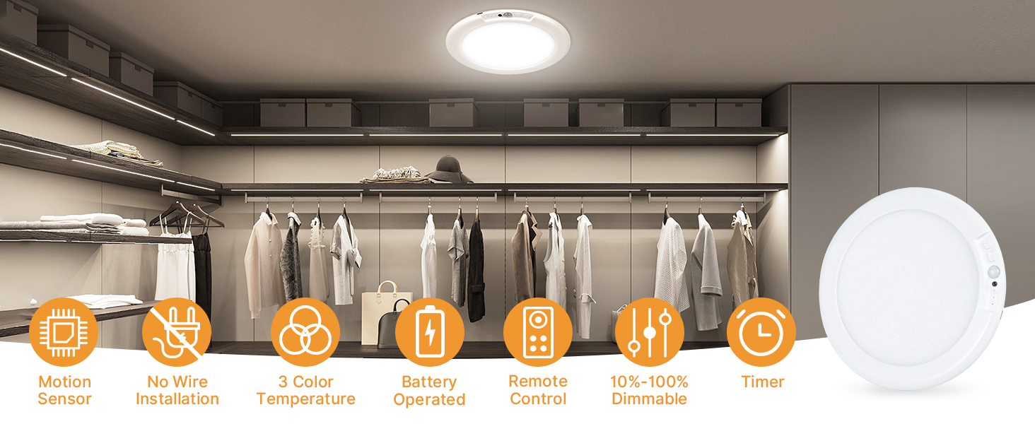 Battery Operated Ceiling Lights