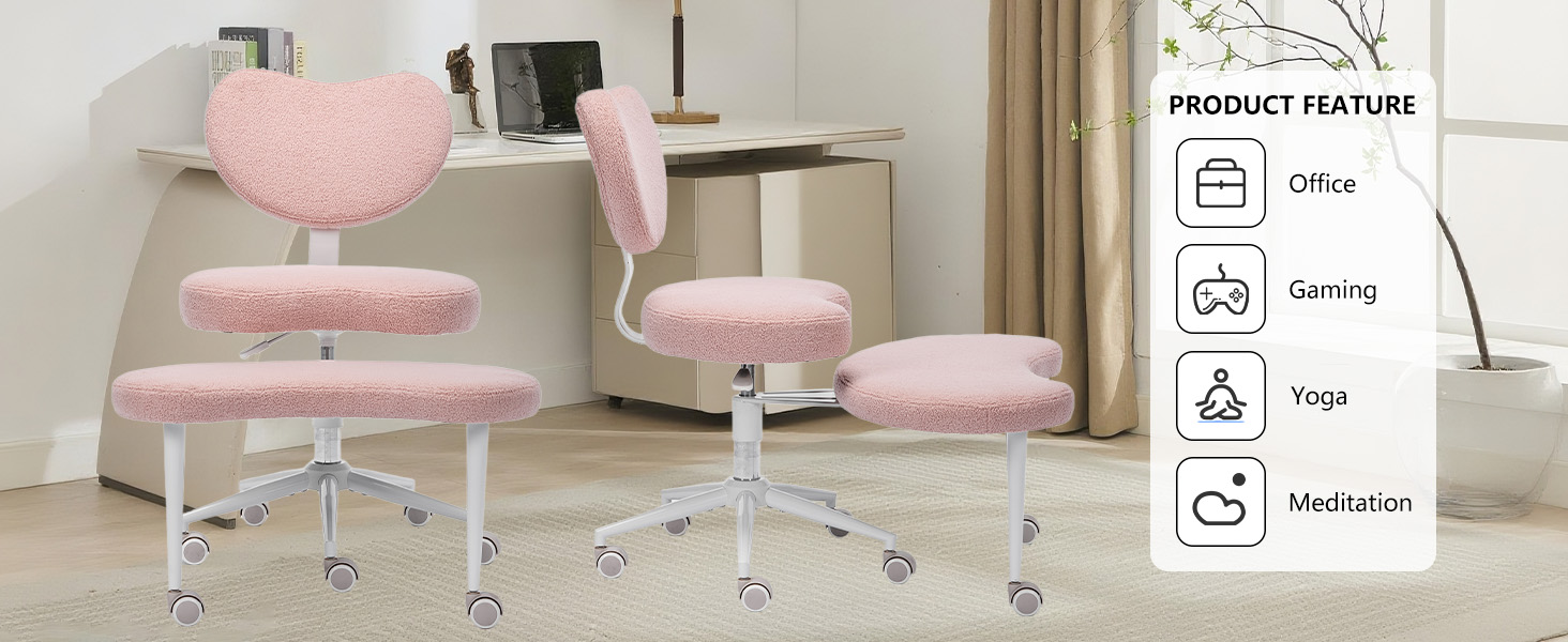 ergonomic office chair cross legged