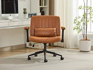 Criss Cross Chair Legged Office Computer Task Seating Swivel Vanity Home Height Adjustable