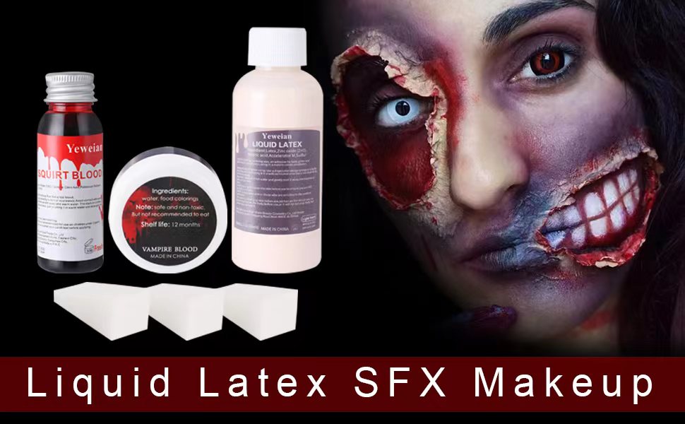 liquid latex sfx makeup kit