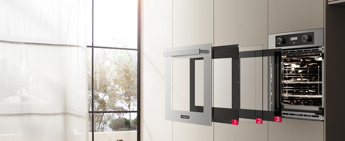 3-Layer Tempered Glass Door