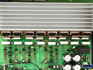Stereo Receivers Home Audio Amplifier w/DSP Display,300W Rated Power 5.1 Channel Bluetooth Receiver