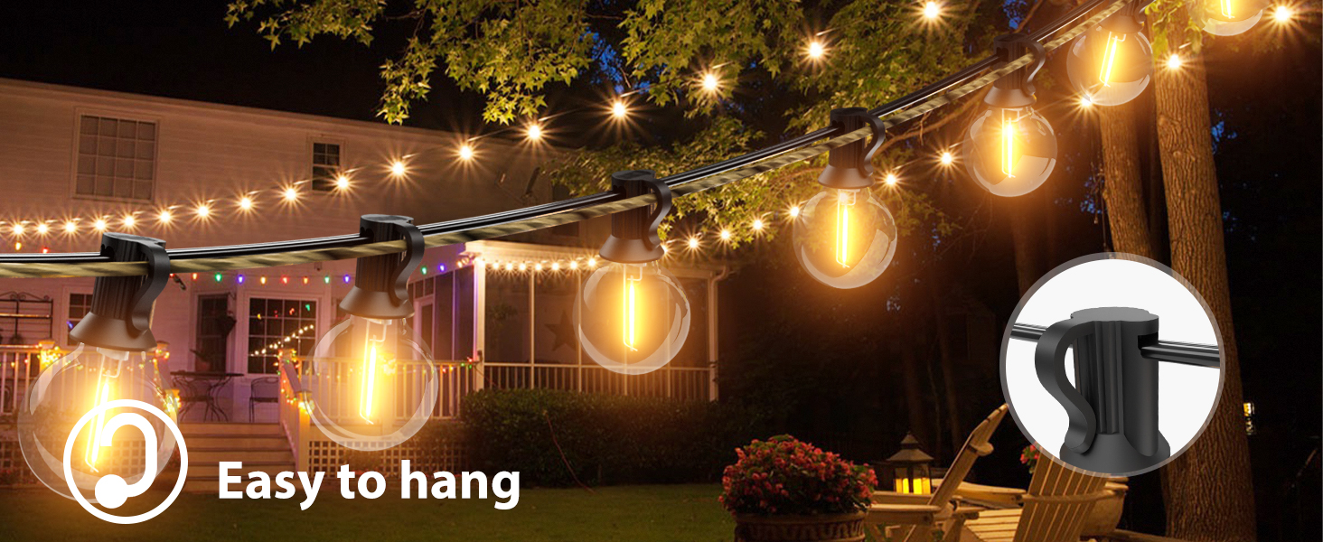 hanging lights for outside