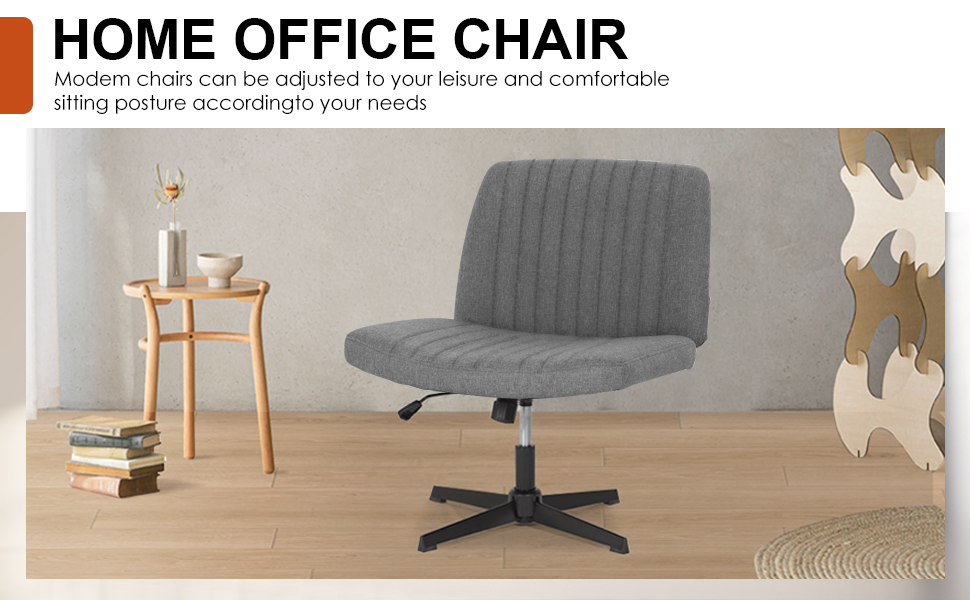 Criss Cross Chair，Armless Vanity Chair with Back