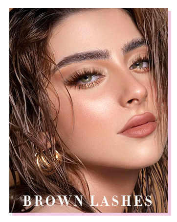 brown lashes,russian strip lashes,d curl lashes,lashes clear band