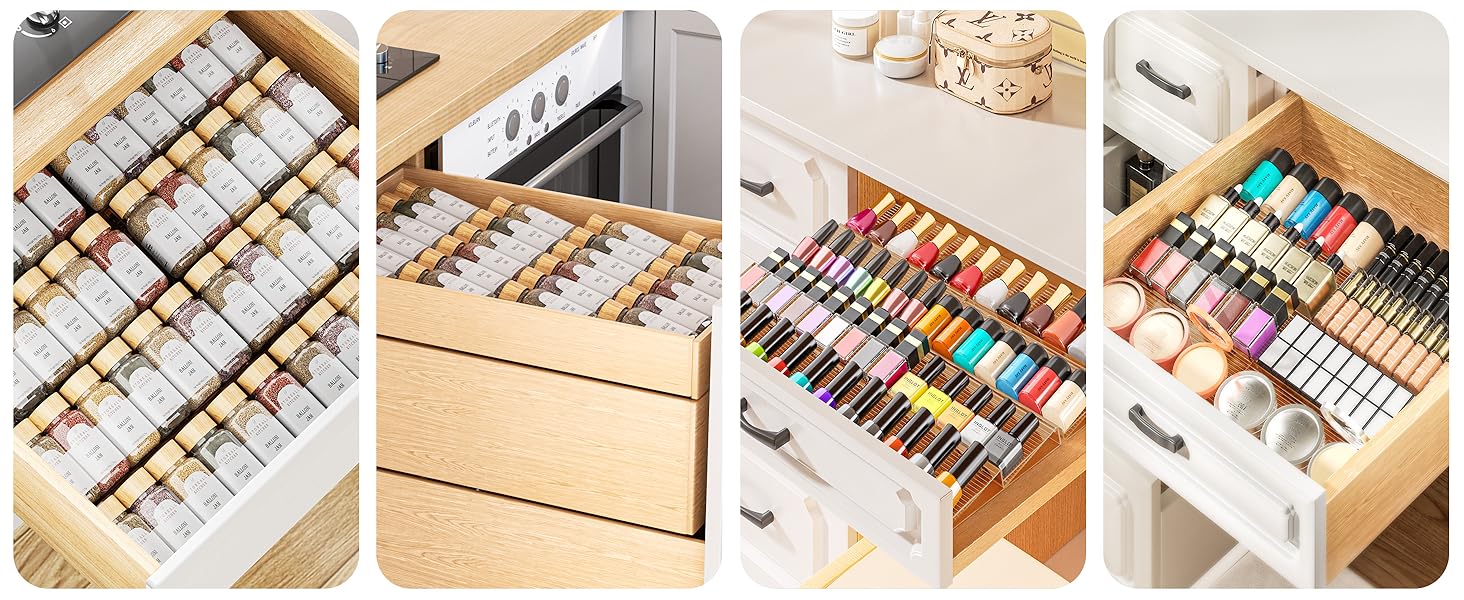 spice organizer for drawer