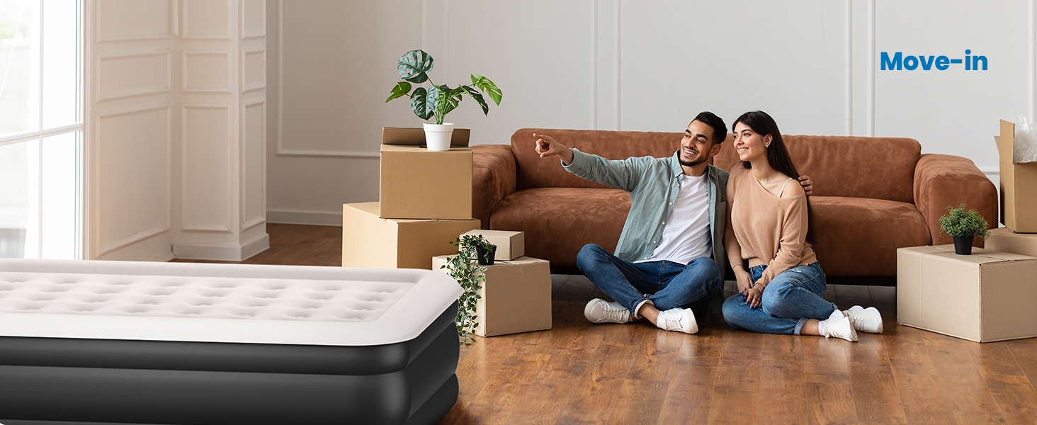 air mattress with built in pump queen