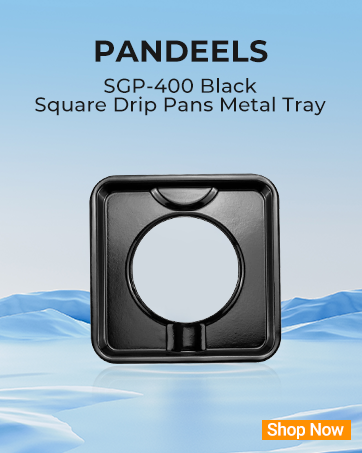 SGP-400 4 Pack Chrome Square Gas Range Drip Pan