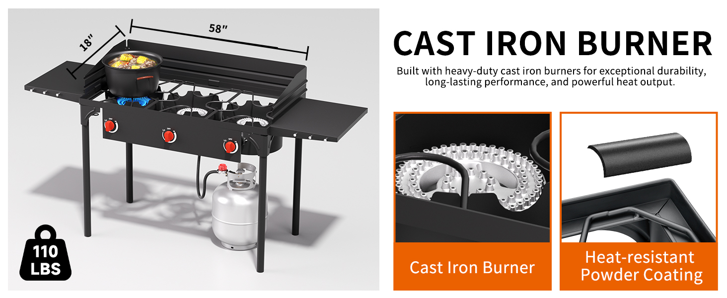 propane burners for outdoor cooking